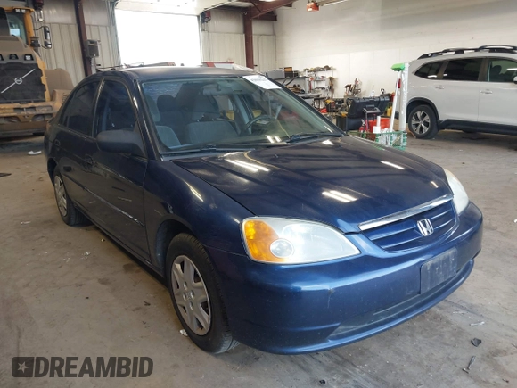 2003 Honda Civic LX with VIN 2HGES16583H529254, listed as a IAAI auction lot 42010247 with 238,517 mi miles. Bid and sale history available at carsss.com. Image 1.