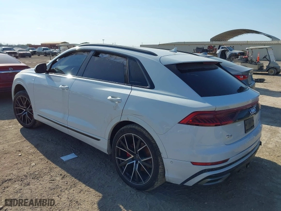 2019 Audi Q8 Premium Plus with VIN WA1EVAF10KD004259, listed as a IAAI auction lot 41670897 with 73,265 mi miles. Bid and sale history available at carsss.com. Image 3.