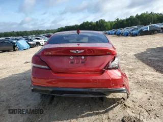 2020 Genesis G70 2.0T with VIN KMTG44LA6LU045375, listed as a Copart auction lot 59291075 with 56,810 mi miles and Non repairable. Bid and sale history available at DreamBid. Image 6.