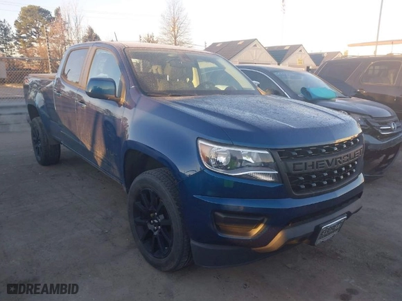 2019 Chevrolet Colorado 4WD LT with VIN 1GCGTCEN0K1268281, listed as a IAAI auction lot 41636235 with 56,550 mi miles. Bid and sale history available at carsss.com. Image 1.
