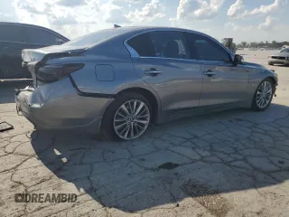 2018 Infiniti Q50 Luxe with VIN JN1EV7AR7JM443644, listed as a Copart auction lot 65035725 with 104,045 mi miles and Clean title. Bid and sale history available at DreamBid. Image 3.