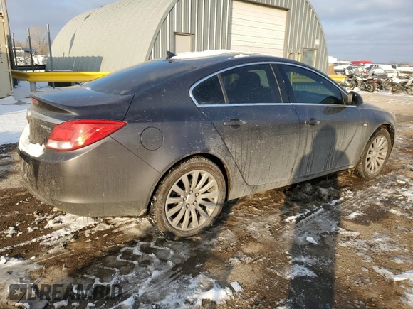 2011 Buick Regal CXL RL4 with VIN W04GS5ECXB1007019, listed as a Copart auction lot 45135225 with 160,820 mi miles and Salvage title. Bid and sale history available at DreamBid. Image 3.