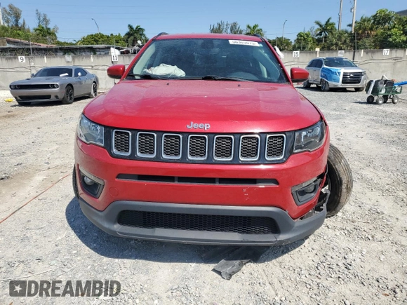 2019 Jeep Compass Latitude with VIN 3C4NJCBB0KT646602, listed as a Copart auction lot 50365015 with 50,782 mi miles and Non Repairable. Bid and sale history available at DreamBid. Image 5.