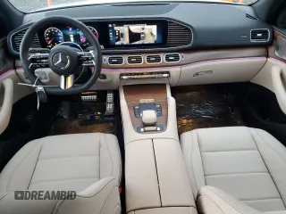 2025 Mercedes-Benz GLS with VIN 4JGFF5KE7SB324547, listed as a Copart auction lot 45541525 with 1,967 mi miles and Salvage Title. Bid and sale history available at carsss.com. Image 8.