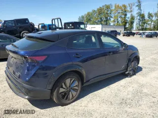 2023 Nissan ARIYA ENGAGE with VIN JN1CF0BB7PM707483, listed as a Copart auction lot 69260554 with 7,377 mi miles and Salvage Title. Bid and sale history available at carsss.com. Image 3.