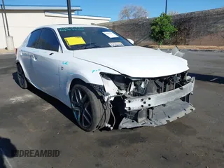 2017 Lexus IS 350 with VIN JTHBE1D2XH5031040, listed as a IAAI auction lot 41991511 with 107,403 mi miles and . Bid and sale history available at DreamBid. Image 1.