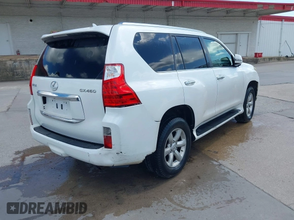 2010 Lexus GX 460 with VIN JTJBM7FX7A5009547, listed as a IAAI auction lot 42532447 with 198,544 mi miles and . Bid and sale history available at DreamBid. Image 4.