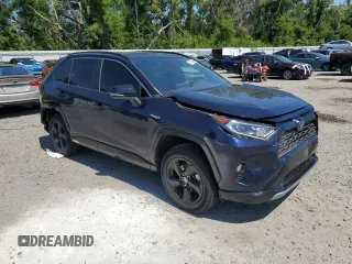 2021 Toyota RAV4 Hybrid XSE with VIN 2T3E6RFV9MW016128, listed as a Copart auction lot 53323945 with 134,009 mi miles and Salvage title. Bid and sale history available at DreamBid. Image 4.