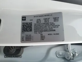 2022 Chevrolet Colorado 2WD Work Truck with VIN 1GCGSBEN9N1150506, listed as a Copart auction lot 46580195 with 43,610 mi miles and Salvage title. Bid and sale history available at DreamBid. Image 12.