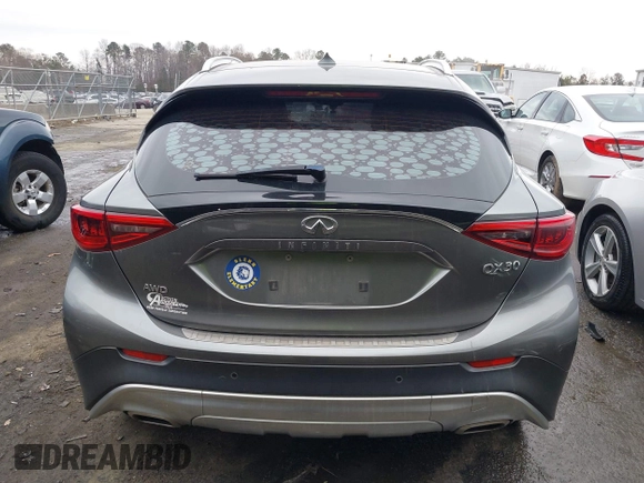 2017 Infiniti QX30 Luxury with VIN SJKCH5CR3HA031551, listed as a IAAI auction lot 41433856 with 113,570 mi miles. Bid and sale history available at carsss.com. Image 16.