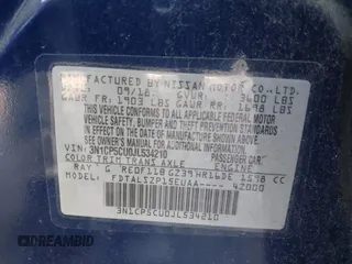 2018 Nissan Kicks SV with VIN 3N1CP5CU0JL534210, listed as a IAAI auction lot 42487662 with 56,227 mi miles and . Bid and sale history available at DreamBid. Image 9.