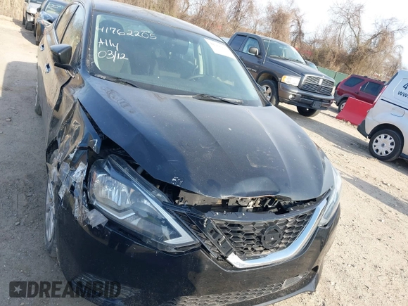 2019 Nissan Sentra SV with VIN 3N1AB7AP5KY349220, listed as a IAAI auction lot 41762205 with 69,424 mi miles. Bid and sale history available at carsss.com. Image 6.