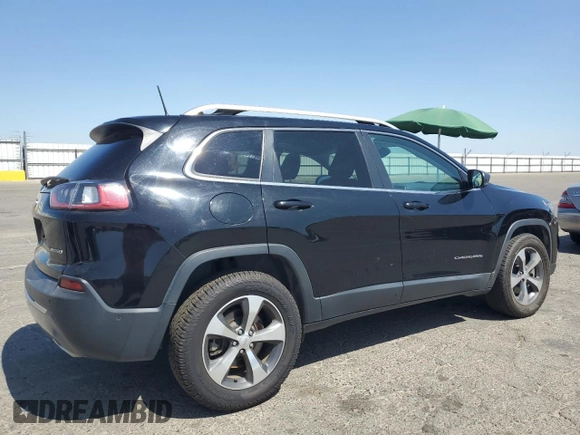 2019 Jeep Cherokee Limited with VIN 1C4PJMDX4KD280396, listed as a Copart auction lot 61583365 with 126,586 mi miles and Clean title. Bid and sale history available at DreamBid. Image 3.