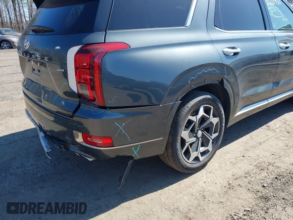 2022 Hyundai Palisade Calligraphy z VIN KM8R7DHE6NU407925, wystawiony jako IAAI lot #41737020 z przebiegiem 50 074 mil mil oraz . Historia ofert i sprzedaży dostępna na DreamBid. Obrazek 6.