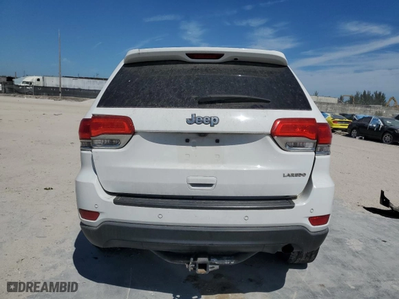2017 Jeep Grand Cherokee Laredo with VIN 1C4RJEAG8HC628637, listed as a Copart auction lot 48170105 with 0 mi miles and Salvage Title. Bid and sale history available at carsss.com. Image 6.