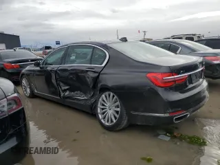 2017 BMW 7 Series 740i xDrive with VIN WBA7E4C3XHGV23345, listed as a Copart auction lot 40793704 with 71,046 mi miles. Bid and sale history available at carsss.com. Image 2.
