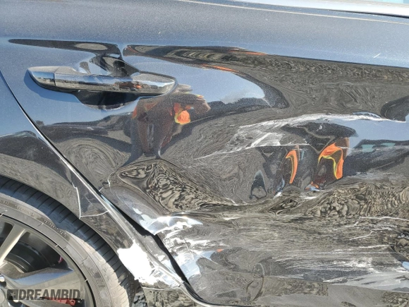 2023 Genesis G70 3.3T with VIN KMTG54TE1PU124619, listed as a Copart auction lot 71168024 with 10,079 mi miles and Salvage Title. Bid and sale history available at carsss.com. Image 10.