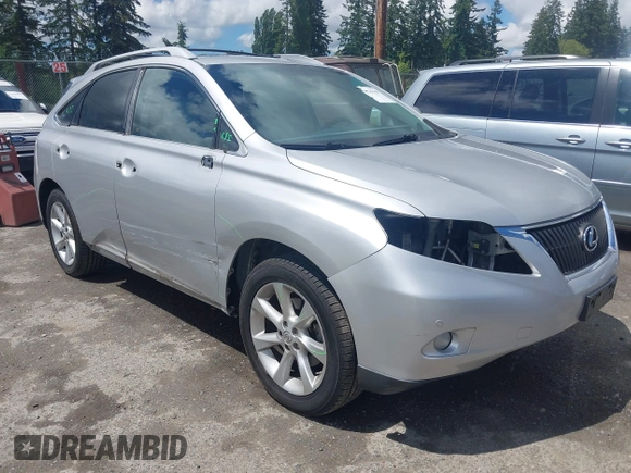 2010 Lexus RX 350 z VIN JTJBK1BA2A2006352, wystawiony jako IAAI lot #42367046 z przebiegiem 111 306 mil mil oraz . Historia ofert i sprzedaży dostępna na DreamBid. Obrazek 1.