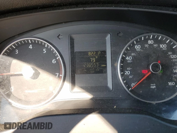 2012 Volkswagen Jetta SE with VIN 3VWDX7AJ4CM467000, listed as a Copart auction lot 63529995 with 238,553 mi miles and Clean title. Bid and sale history available at DreamBid. Image 9.