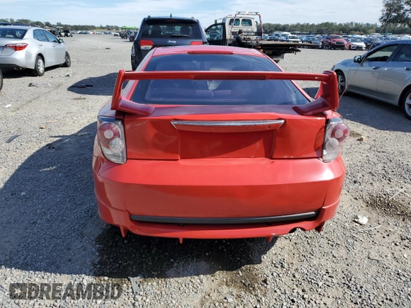 2004 Toyota Celica GT with VIN JTDDR32T240173606, listed as a Copart auction lot 87155554 with 134,844 mi miles and Salvage Title. Bid and sale history available at carsss.com. Image 6.