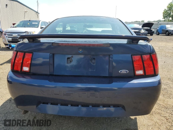 2002 Ford Mustang Standard with VIN 1FAFP40442F202944, listed as a Copart auction lot 62178415 with 124,619 mi miles and Salvage title. Bid and sale history available at DreamBid. Image 6.