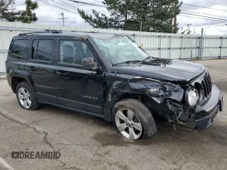 2014 Jeep Patriot Latitude with VIN 1C4NJPFB8ED674112, listed as a Copart auction lot 50460065 with 107,350 mi miles and Salvage Title. Bid and sale history available at carsss.com. Image 4.