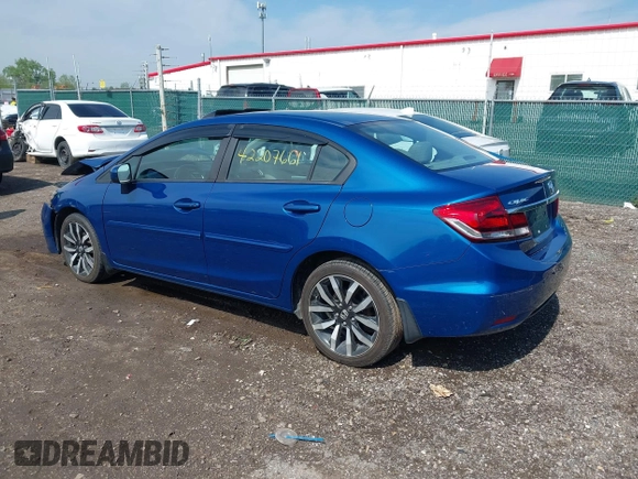 2014 Honda Civic EX-L with VIN 2HGFB2F92EH547183, listed as a IAAI auction lot 42207661 with 74,867 mi miles and . Bid and sale history available at DreamBid. Image 3.