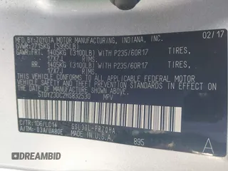 2017 Toyota Sienna XLE Auto Access Seat with VIN 5TDYZ3DC2HS832530, listed as a IAAI auction lot 42234427 with 73,877 mi miles and . Bid and sale history available at DreamBid. Image 9.