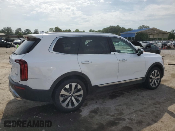 2021 Kia Telluride EX with VIN 5XYP34HC4MG180062, listed as a Copart auction lot 56960365 with 62,713 mi miles and Salvage title. Bid and sale history available at DreamBid. Image 3.