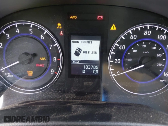2015 Infiniti Q40 with VIN JN1CV6AR5FM523503, listed as a IAAI auction lot 40580885 with 103,705 mi miles and . Bid and sale history available at DreamBid. Image 7.