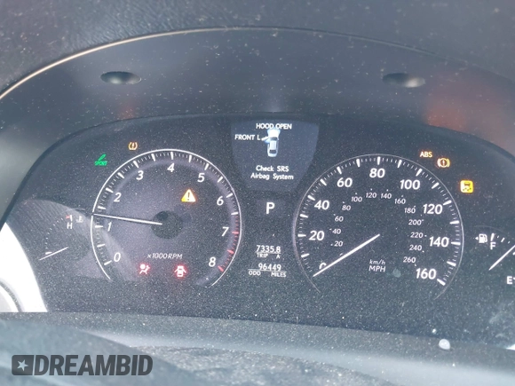 2012 Lexus LS 460 L with VIN JTHGL5EF4C5045481, listed as a IAAI auction lot 41814937 with 96,449 mi miles and . Bid and sale history available at DreamBid. Image 15.
