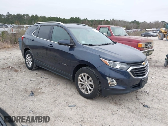 2018 Chevrolet Equinox LT with VIN 3GNAXJEV3JS535223, listed as a IAAI auction lot 41732248 with 130,761 mi miles and . Bid and sale history available at DreamBid. Image 1.