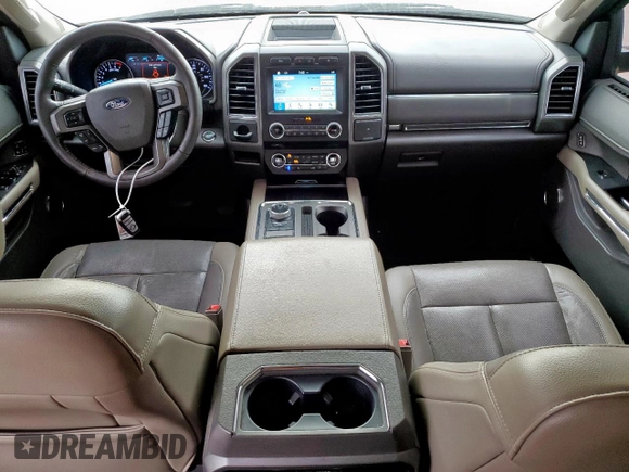 2018 Ford Expedition XLT with VIN 1FMJU1HT8JEA70326, listed as a Copart auction lot 57042785 with 123,249 mi miles and Salvage title. Bid and sale history available at DreamBid. Image 8.