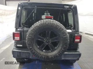 2020 Jeep Wrangler Unlimited Sahara with VIN 1C4HJXEG3LW118947, listed as a Copart auction lot 88635875 with 80,048 mi miles and Clean Title. Bid and sale history available at carsss.com. Image 6.