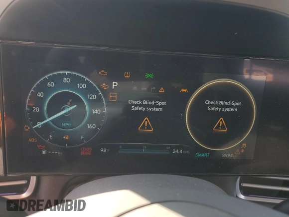 2024 Hyundai Elantra SEL with VIN KMHLM4DG4RU733265, listed as a Copart auction lot 63406845 with 8,994 mi miles and Salvage title. Bid and sale history available at DreamBid. Image 9.