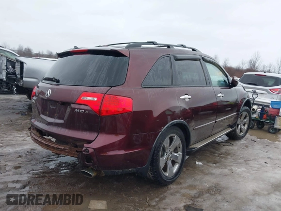 2009 Acura MDX Sport/Pwr Tail Gate with VIN 2HNYD28709H504992, listed as a IAAI auction lot 41683388 with 206,747 mi miles. Bid and sale history available at carsss.com. Image 4.