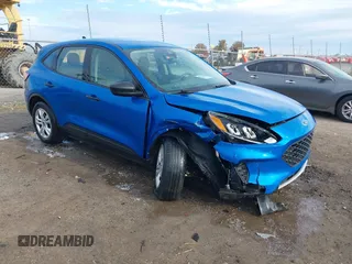 2020 Ford Escape S with VIN 1FMCU0F6XLUA23677, listed as a IAAI auction lot 41076948 with 105,124 mi miles and . Bid and sale history available at carsss.com. Image 1.