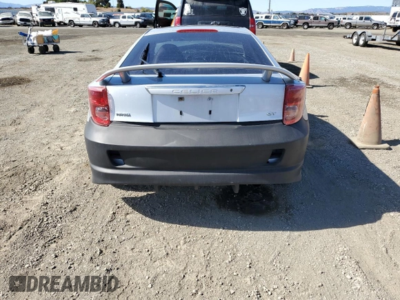 2003 Toyota Celica GT with VIN JTDDR32T330156702, listed as a Copart auction lot 76838154 with 163,692 mi miles and Salvage Title. Bid and sale history available at carsss.com. Image 6.