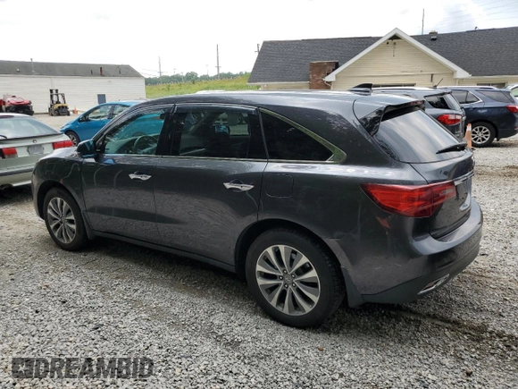 2014 Acura MDX Technology with VIN 5FRYD4H63EB005045, listed as a Copart auction lot 64413825 with 252,632 mi miles and Salvage title. Bid and sale history available at DreamBid. Image 2.