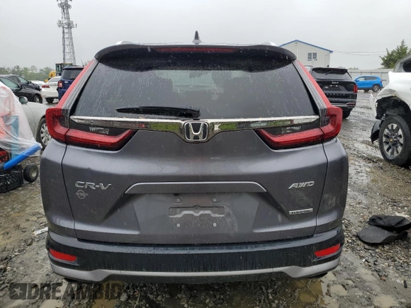 2022 Honda CR-V Touring with VIN 2HKRW2H94NH645927, listed as a Copart auction lot 57567875 with Not provided miles and Salvage title. Bid and sale history available at DreamBid. Image 6.