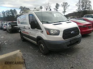 2016 Ford Transit Cargo with VIN 1FTYR1ZM7GKA14464, listed as a IAAI auction lot 41230405 with 120,604 mi miles and . Bid and sale history available at DreamBid. Image 1.
