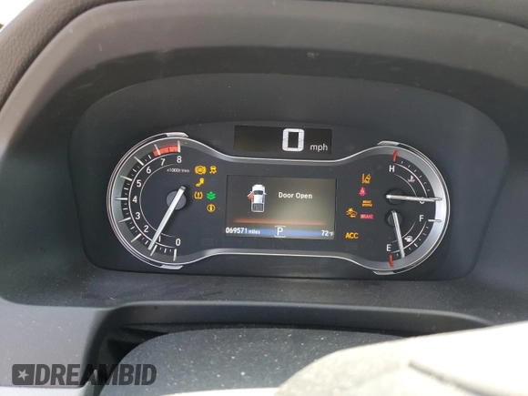 2019 Honda Ridgeline RTL-E with VIN 5FPYK3F73KB016675, listed as a Copart auction lot 55340905 with 69,571 mi miles and Salvage title. Bid and sale history available at DreamBid. Image 9.