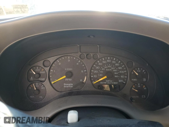 2000 Oldsmobile Bravada z VIN 1GHDT13WXY2255649, wystawiony jako Copart lot #80021214 z przebiegiem Nie podano mil oraz Szkody całkowita. Historia ofert i sprzedaży dostępna na DreamBid. Obrazek 9.