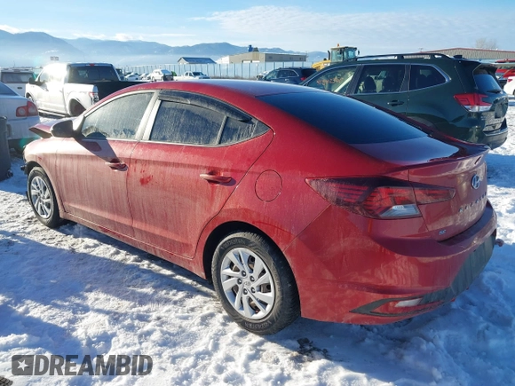2019 Hyundai Elantra SE with VIN 5NPD74LFXKH493230, listed as a IAAI auction lot 41296855 with 52,163 mi miles and . Bid and sale history available at DreamBid. Image 3.