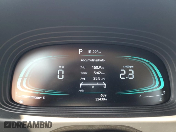 2023 Hyundai Venue Limited with VIN KMHRC8A39PU249336, listed as a Copart auction lot 55129695 with 32,438 mi miles and Non Repairable. Bid and sale history available at DreamBid. Image 9.