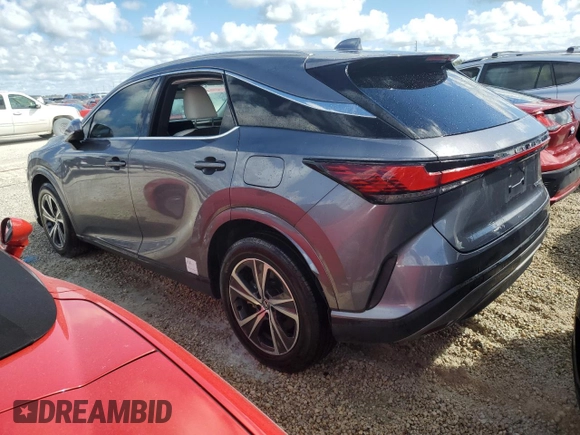 2023 Lexus RX with VIN 2T2BBMCA7PC001561, listed as a Copart auction lot 74133804 with 17,180 mi miles and Non Repairable. Bid and sale history available at carsss.com. Image 2.