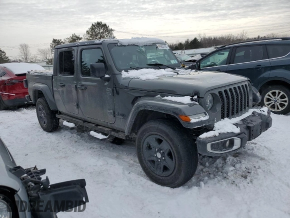 2022 Jeep Gladiator Texas Trail with VIN 1C6HJTAG4NL170016, listed as a Copart auction lot 44982765 with 35,542 mi miles and Salvage title. Bid and sale history available at DreamBid. Image 4.