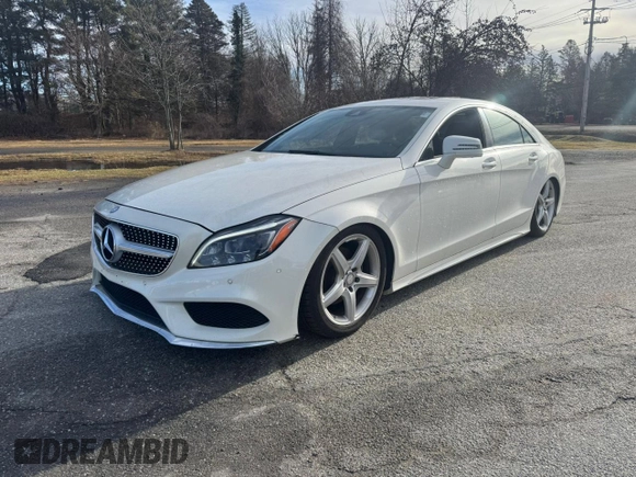 2015 Mercedes-Benz CLS 400 with VIN WDDLJ6HB8FA133567, listed as a Copart auction lot 87459854 with 114,576 mi miles and Clean title. Bid and sale history available at DreamBid. Image 2.