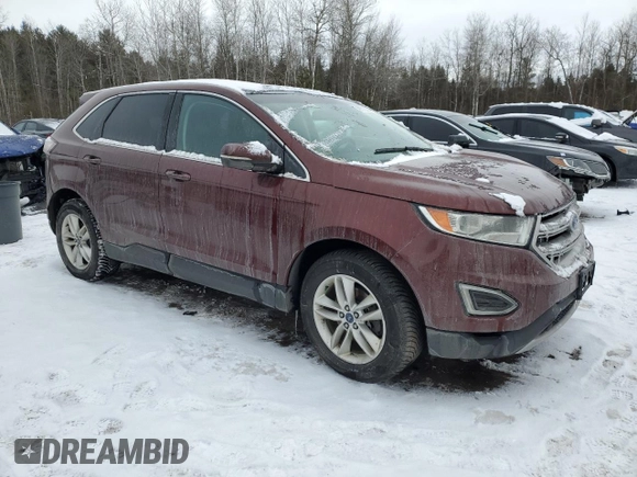 2016 Ford Edge SEL with VIN 2FMPK3J98GBB63118, listed as a Copart auction lot 85703334 with 0 mi miles and Salvage Title. Bid and sale history available at carsss.com. Image 4.