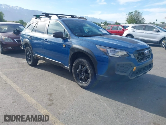 2025 Subaru Outback Wilderness z VIN 4S4BTGUD0S3167493, wystawiony jako IAAI lot #42242997 z przebiegiem 2 214 mil mil oraz . Historia ofert i sprzedaży dostępna na DreamBid. Obrazek 1.